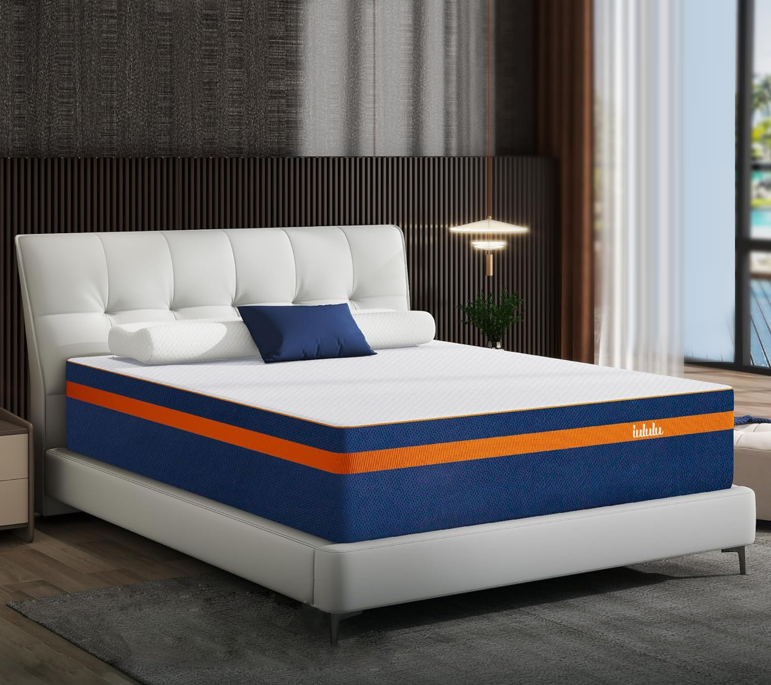 FANGFLOWER King Size Mattress 14" Queen Memory Foam Bed Mattresses